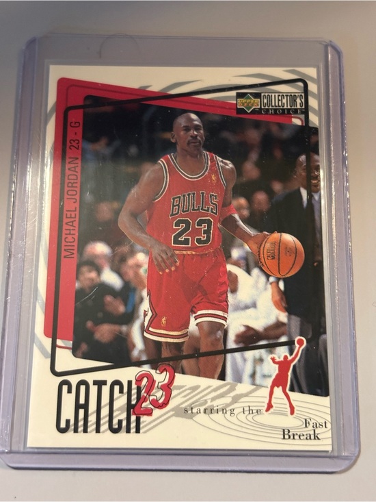Other - Michael Jordan Chicago Bulls #23 Basketball Card - Red
